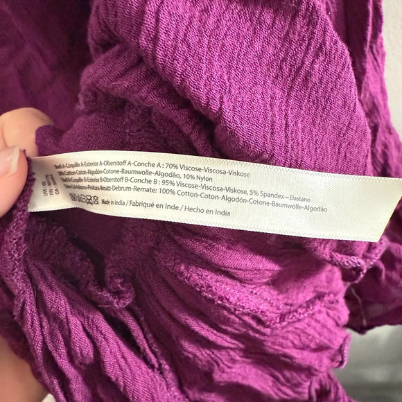 Free People Adella Slip Dress Copper Combo Medium Pink Purple Lace Crochet - Picture 7 of 8